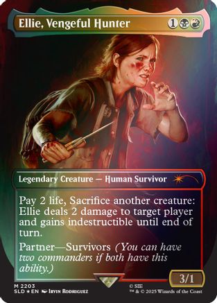 Ellie, Vengeful Hunter (Rainbow Foil) (SLD-2203)