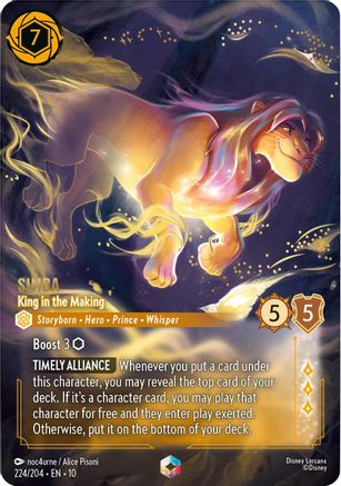 Simba - King in the Making (Enchanted) (10-224) (Holofoil)