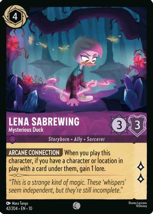 Lena Sabrewing - Mysterious Duck (10-042) (Cold Foil)