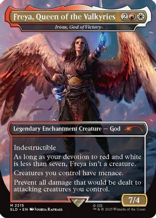 Freya, Queen of the Valkyries - Iroas, God of Victory (SLD-2215) (Foil)