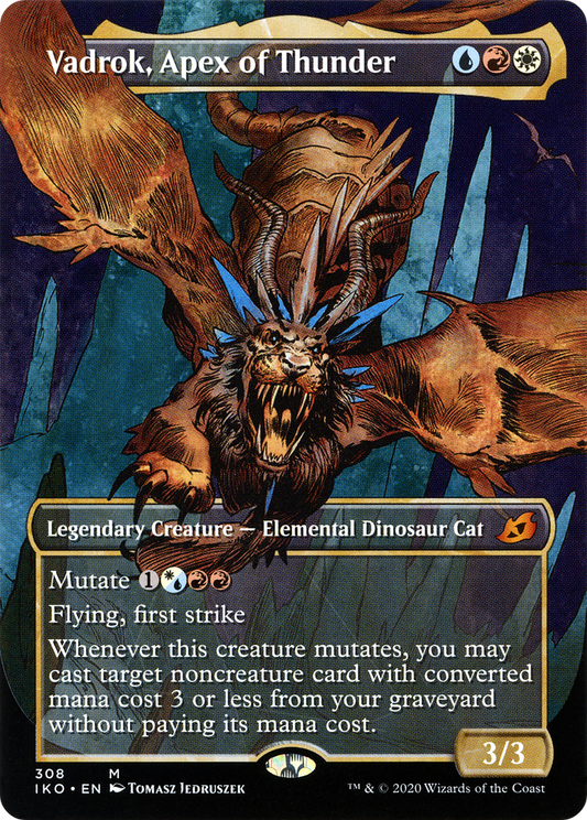 Vadrok, Apex of Thunder (IKO-308) (Showcase) (Borderless)