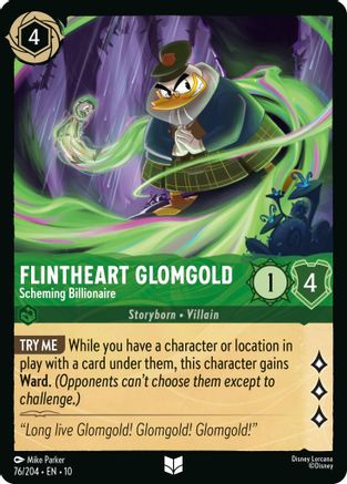 Flintheart Glomgold - Scheming Billionaire (10-076) (Cold Foil)