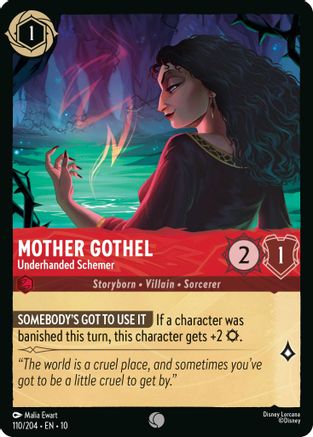 Mother Gothel - Underhanded Schemer (10-110) (Cold Foil)
