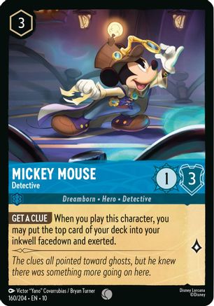 Mickey Mouse - Detective (10-160) (Cold Foil)