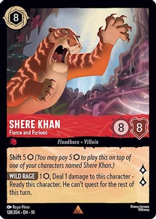 Shere Khan - Fierce and Furious (10-128) (Cold Foil)