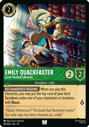Emily Quackfaster - Level-Headed Librarian (10-080)