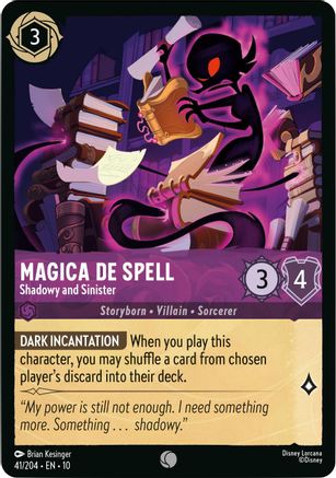 Magica De Spell - Shadowy and Sinister (10-041) (Cold Foil)