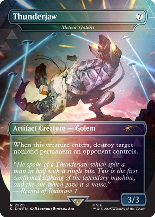 Thunderjaw - Meteor Golem (Rainbow Foil) (SLD-2225)