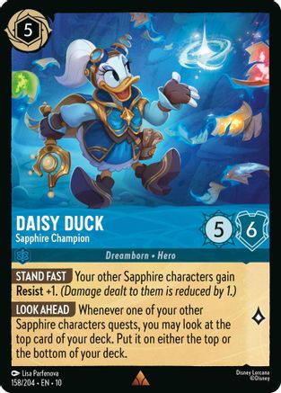 Daisy Duck - Sapphire Champion (10-158) (Cold Foil)