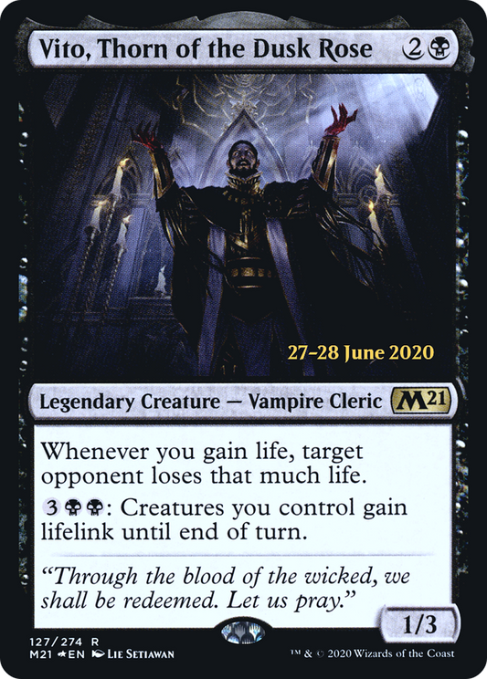 Vito, Thorn of the Dusk Rose (PRE-127S) (Foil)