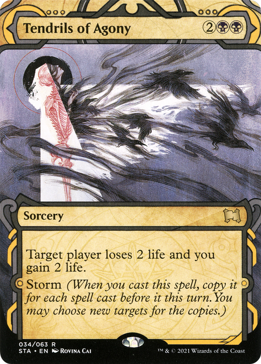 Tendrils of Agony (STA-034) (Showcase) (Borderless) (Foil)