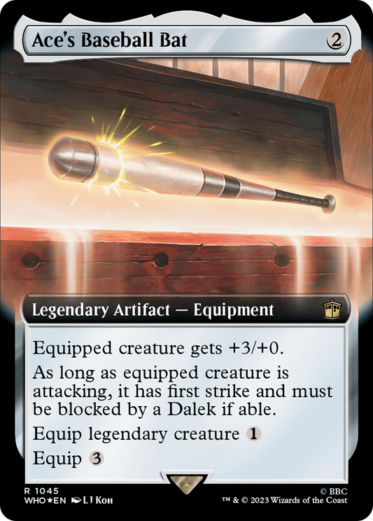 Ace's Baseball Bat (WHO-1045) (Extended Art) (Surge Foil)
