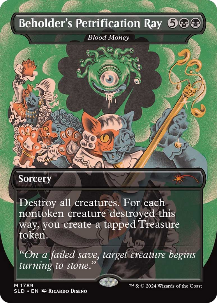 Beholder's Petrification Ray / Blood Money (SLD-1789) (Borderless)