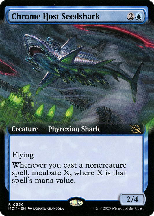 Chrome Host Seedshark (MOM-350) (Extended Art) (Foil)