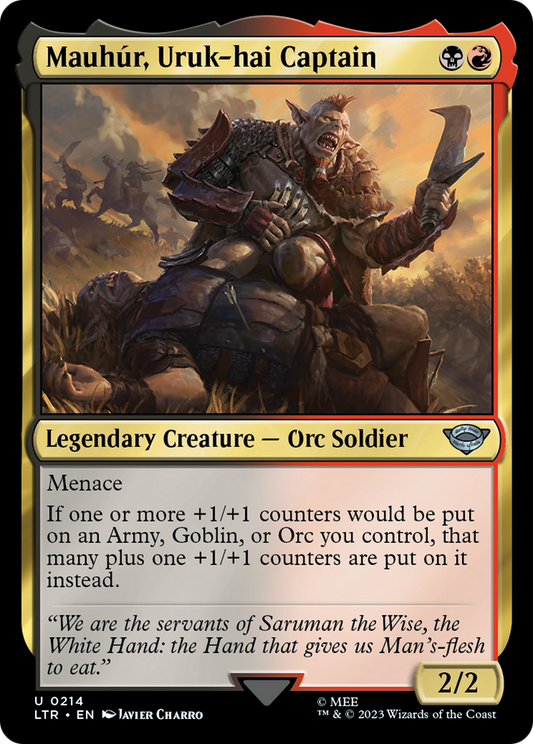 Mauhúr, Uruk-hai Captain (LTR-214) (Foil)