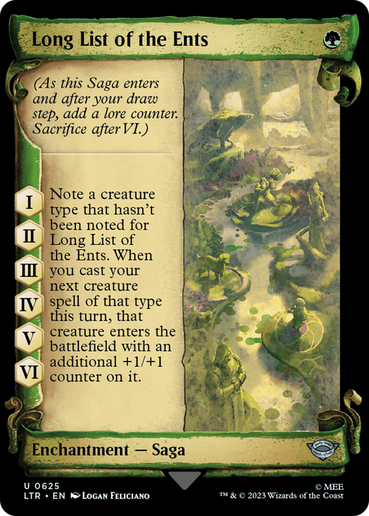 Long List of the Ents (LTR-625) (Showcase) (Scroll) (Foil)