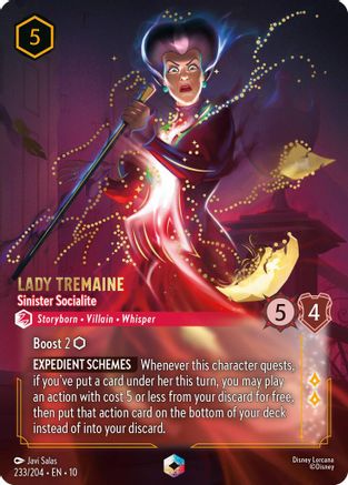 Lady Tremaine - Sinister Socialite (Enchanted) (10-233) (Holofoil)