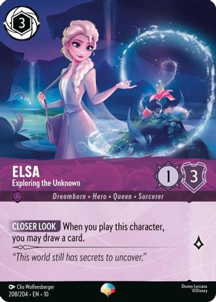 Elsa - Exploring the Unknown (Epic) (10-208) (Holofoil)