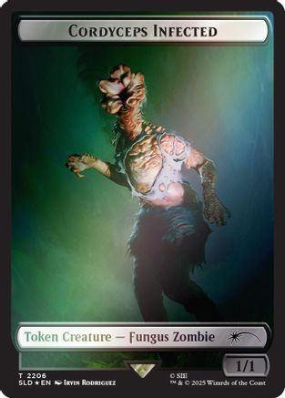 Cordyceps Infected Token (2206) (Rainbow Foil) (SLD-2206)
