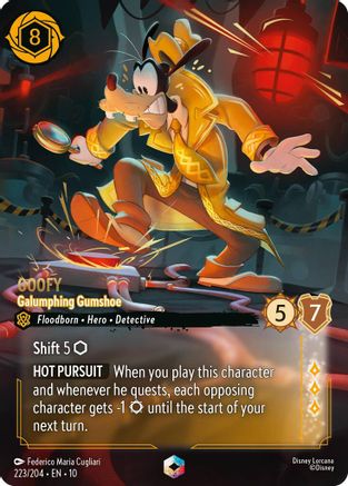 Goofy - Galumphing Gumshoe (Enchanted) (10-223) (Holofoil)