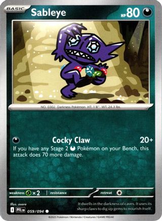Sableye (PFL-059) (Reverse Holofoil)