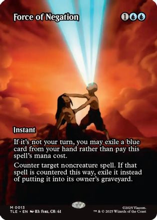 Force of Negation (Borderless) (TLE-013) (Foil)