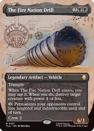 The Fire Nation Drill (Borderless) (TLA-321) (Foil)