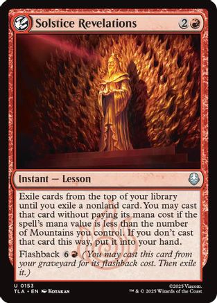 Solstice Revelations (TLA-153) (Foil)