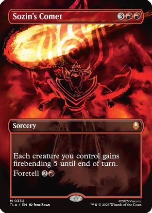 Sozin's Comet (0332) (Borderless) (TLA-332) (Foil)