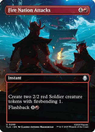 Fire Nation Attacks (Borderless) (TLA-299) (Foil)