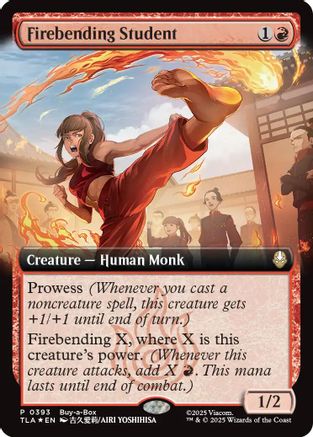 Firebending Student (Extended Art) (TLA-393) (Foil)