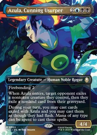 Azula, Cunning Usurper (Borderless) (TLA-303) (Foil)