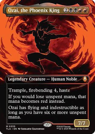 Ozai, the Phoenix King (0335) (Borderless) (TLA-335) (Foil)