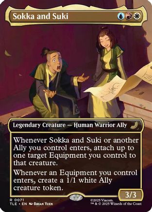 Sokka and Suki (Borderless) (TLE-071) (Foil)