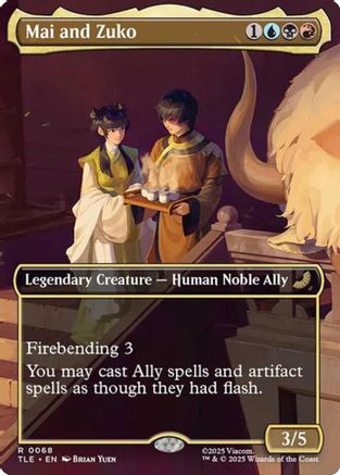 Mai and Zuko (Borderless) (TLE-068) (Foil)