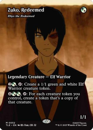 Zuko, Redeemed - Rhys the Redeemed (Borderless) (TLE-052) (Foil)