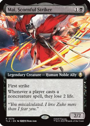 Mai, Scornful Striker (Extended Art) (TLA-374)