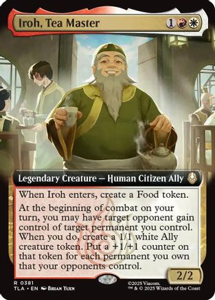 Iroh, Tea Master (Extended Art) (TLA-381) (Foil)