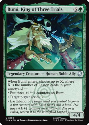 Bumi, King of Three Trials (TLA-169) (Foil)
