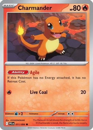 Charmander (PFL-011) (Reverse Holofoil)