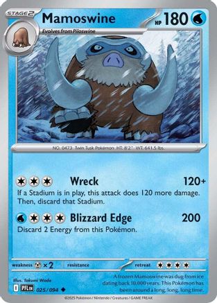 Mamoswine (PFL-025) (Reverse Holofoil)