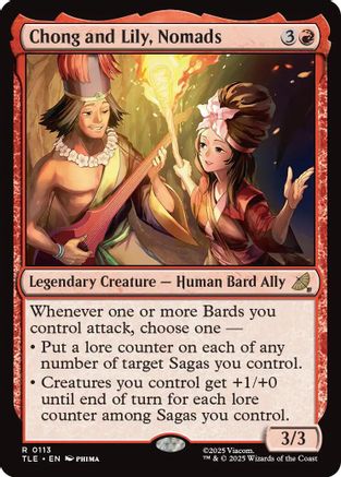 Chong and Lily, Nomads (TLE-113)