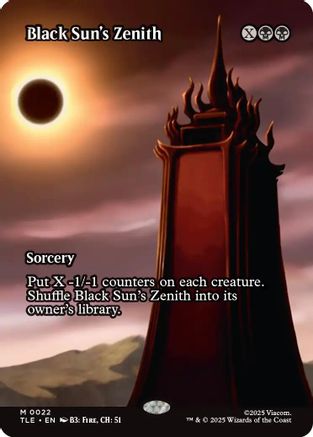 Black Sun's Zenith (Borderless) (TLE-022) (Foil)