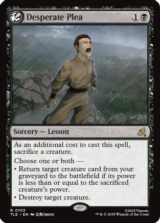 Desperate Plea (TLE-103) (Foil)