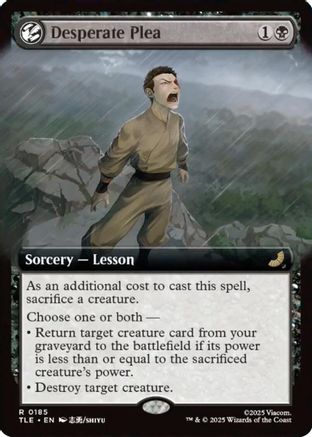 Desperate Plea (Extended Art) (TLE-185) (Foil)