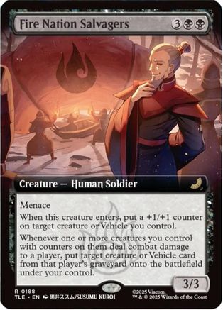 Fire Nation Salvagers (Extended Art) (TLE-188) (Foil)