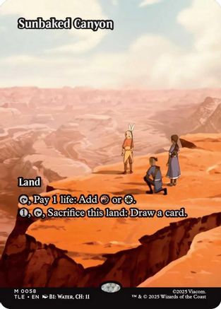 Sunbaked Canyon (Borderless) (TLE-058) (Foil)