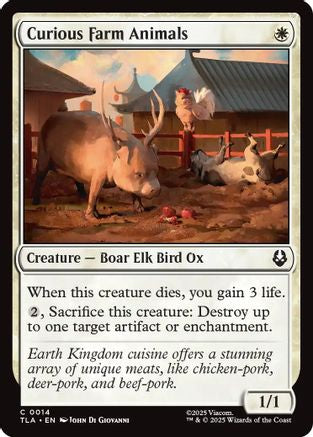 Curious Farm Animals (TLA-014) (Foil)