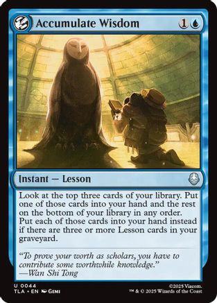 Accumulate Wisdom (TLA-044) (Foil)