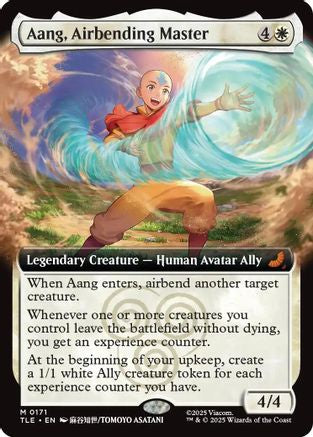Aang, Airbending Master (Extended Art) (TLE-171) (Foil)